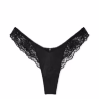 شورت لامبادا - تانگ - با لبه‌های توری گل رز - ویکتوریا سکرت