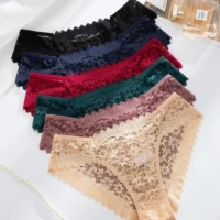 ست ۱۲ عددی شورت توری زنانه – طرح رمانتیک و جذاب | SHEIN Lace Panties